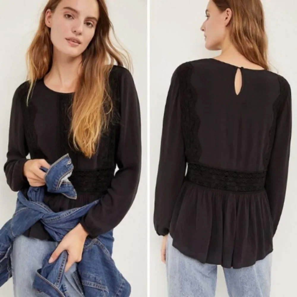 NWT Anthropologie Wynonna Lace Blouse | M